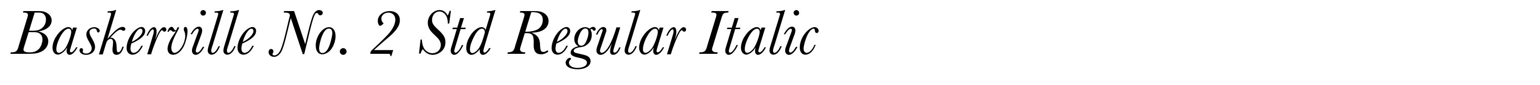 Baskerville No. 2 Std Regular Italic